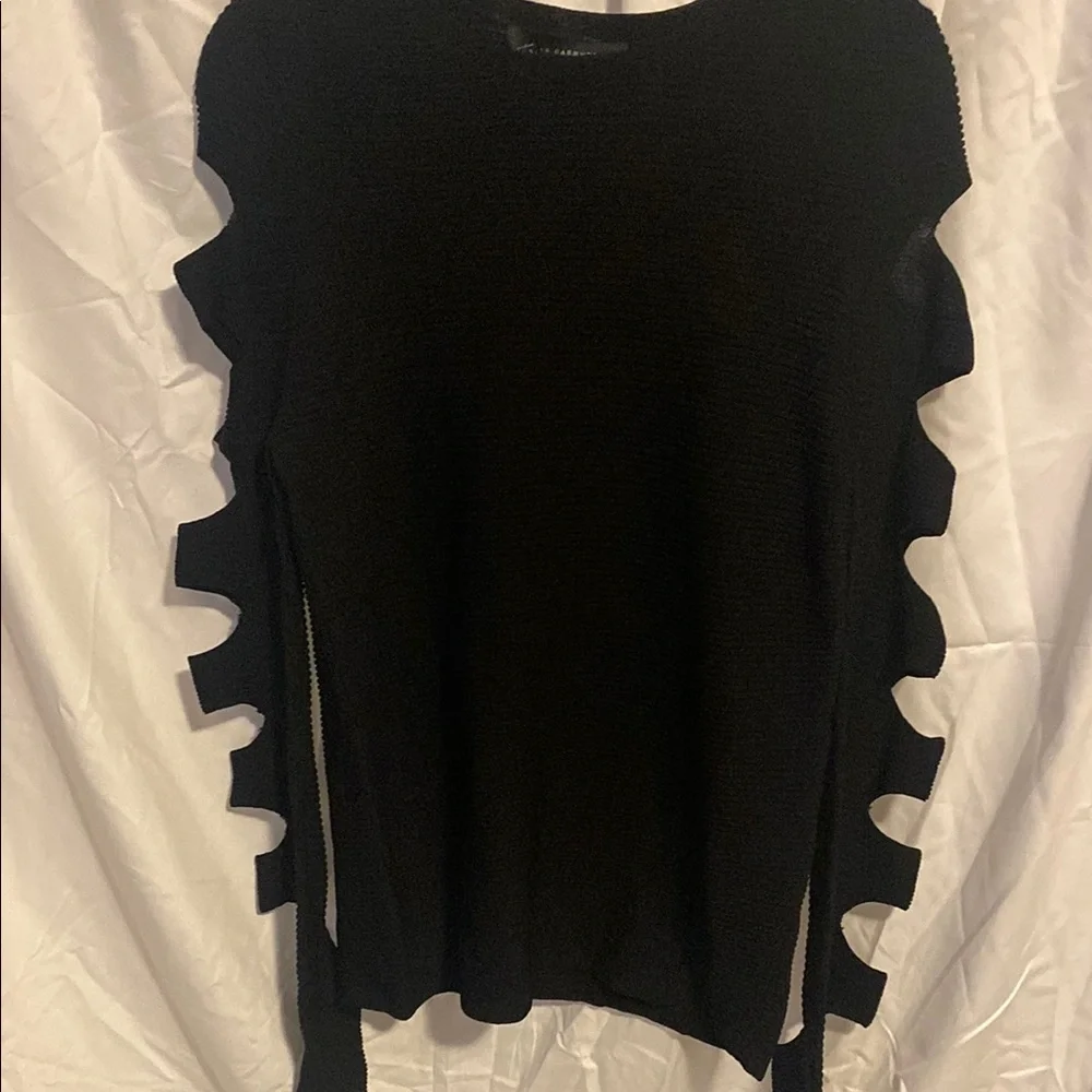 Skull Cashmere Slash Crewneck Sweater - Picture 2 of 4